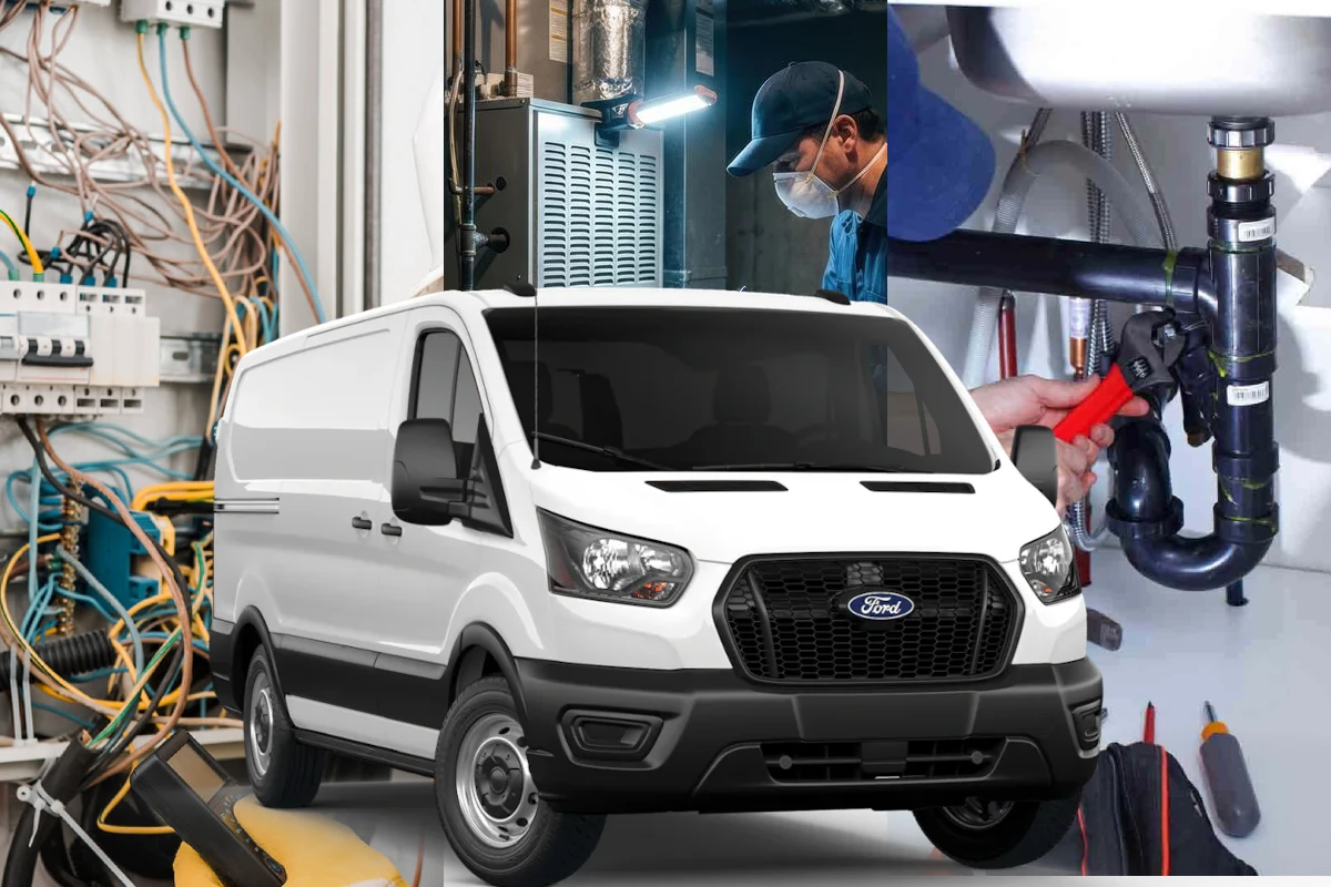Ford Transit cargo van for mobile service and commercial fleet use