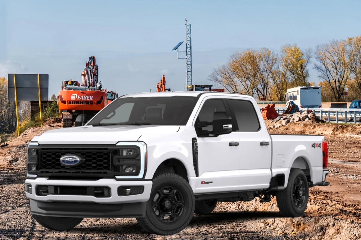 Ford work truck configured for commercial fleet use